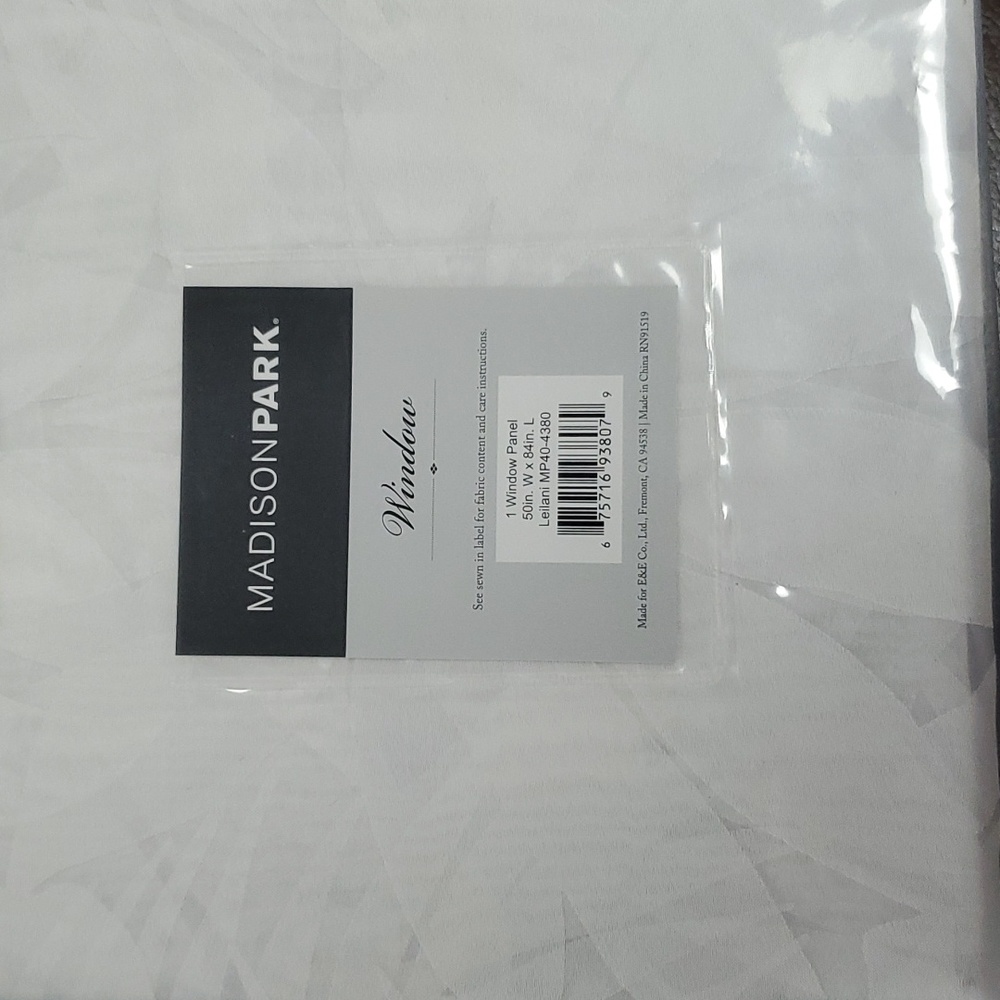 Grommet Top Single Curtain Panel 50"x84"